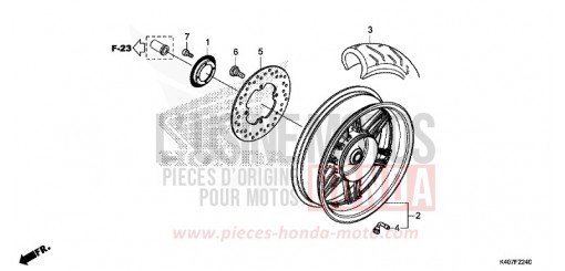 REAR WHEEL NSS125ADF de 2015